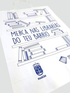 Bolsas de papel para asociación de libreros de Ferrolterra